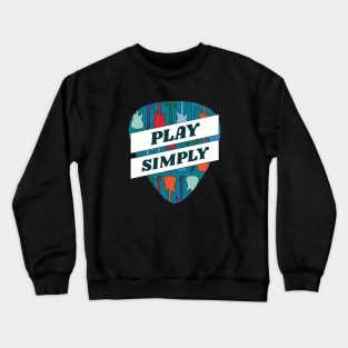 Play Simply Guitar Pick Crewneck Sweatshirt